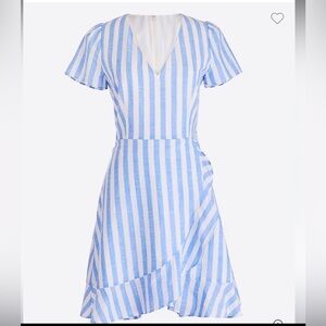 J. Crew Blue & White Striped mini dress